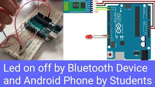Led on off by Bluetooth Device and Android Phone by Students screenshot 4