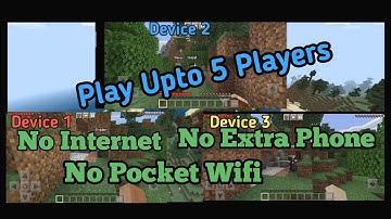 How To Play Minecraft Multiplayer Offline Upto 5 Players (Lan Wifi)