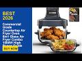 Commercial Grade Countertop Air Fryer Oven 6in1 Glass Air Fryer Combo 1500W High Power Guide