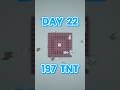Placing 1 TNT for every Subscriber (Day 22) 🧨 #minecraft