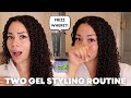 Curlsmas day 3 two gel styling routine  one of the best combos ive done  demo  day 6 update