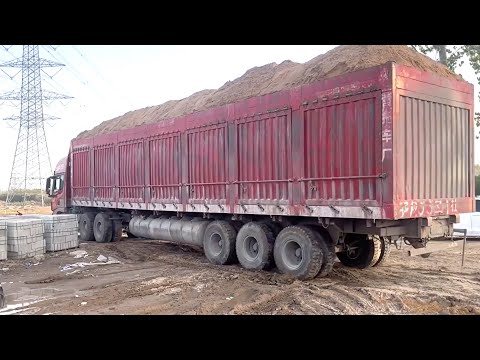 Torture on trucks? 【E3】Pure sound compilation of heavily overload trucks.extremely dangerous!