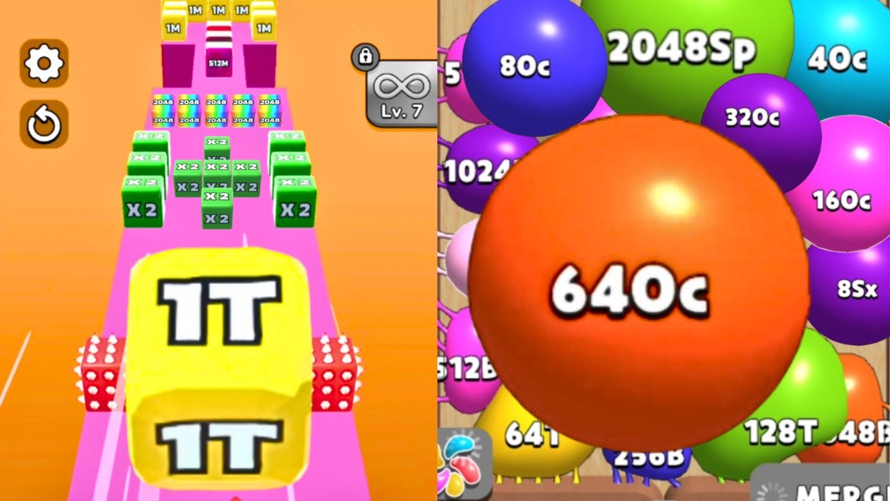 Jelly Run 2048 [Level 166-180, Bonus Level | Blob Merge 3D [Day 21] | Hole Merge Run ASMR