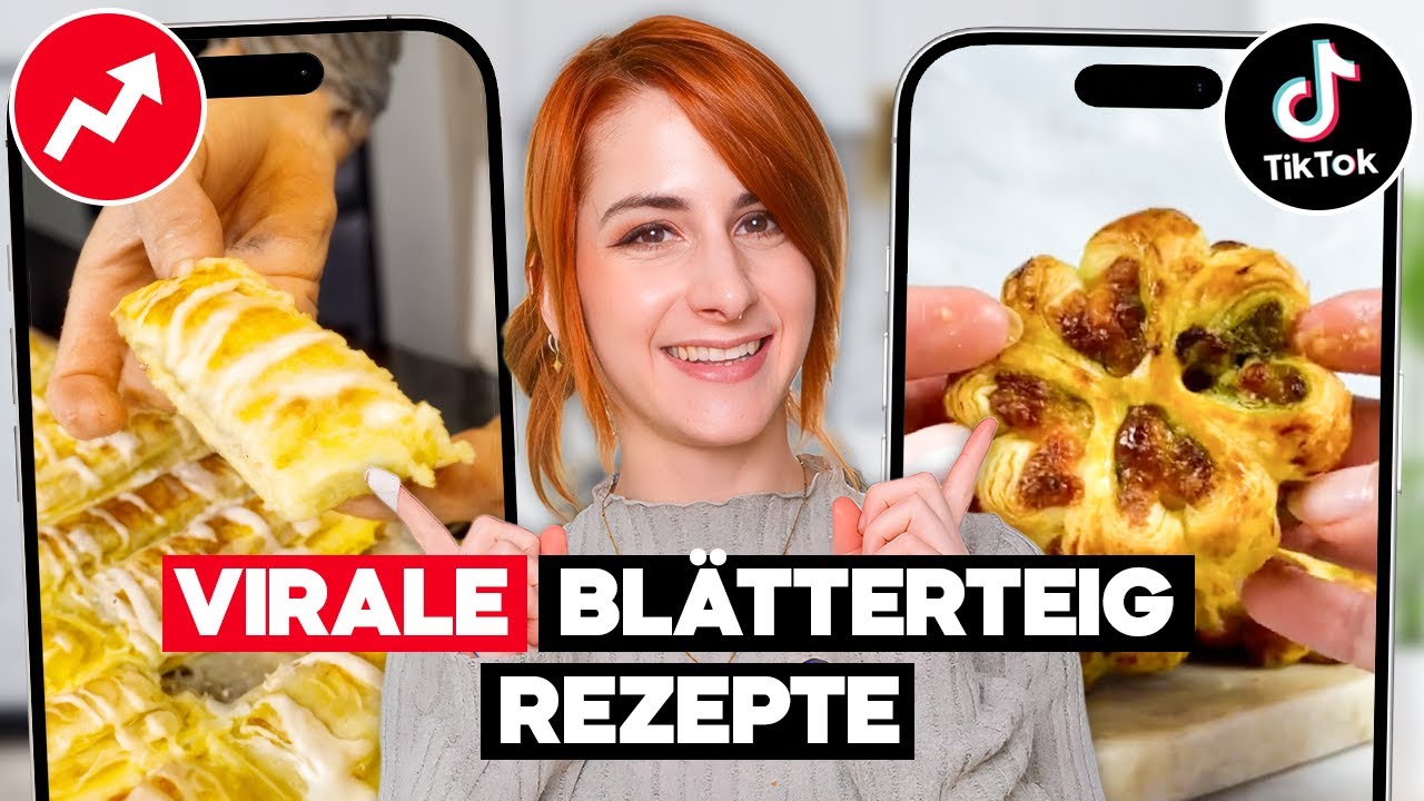 Ich teste virale BLÄTTERTEIG Rezepte 2025 von TikTok 😍
