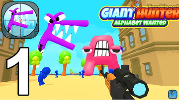 Giant Hunter Alphabet Wanted - Gameplay Walkthrough Part 1 Alphabet Shooter Game (iOS, Android)
