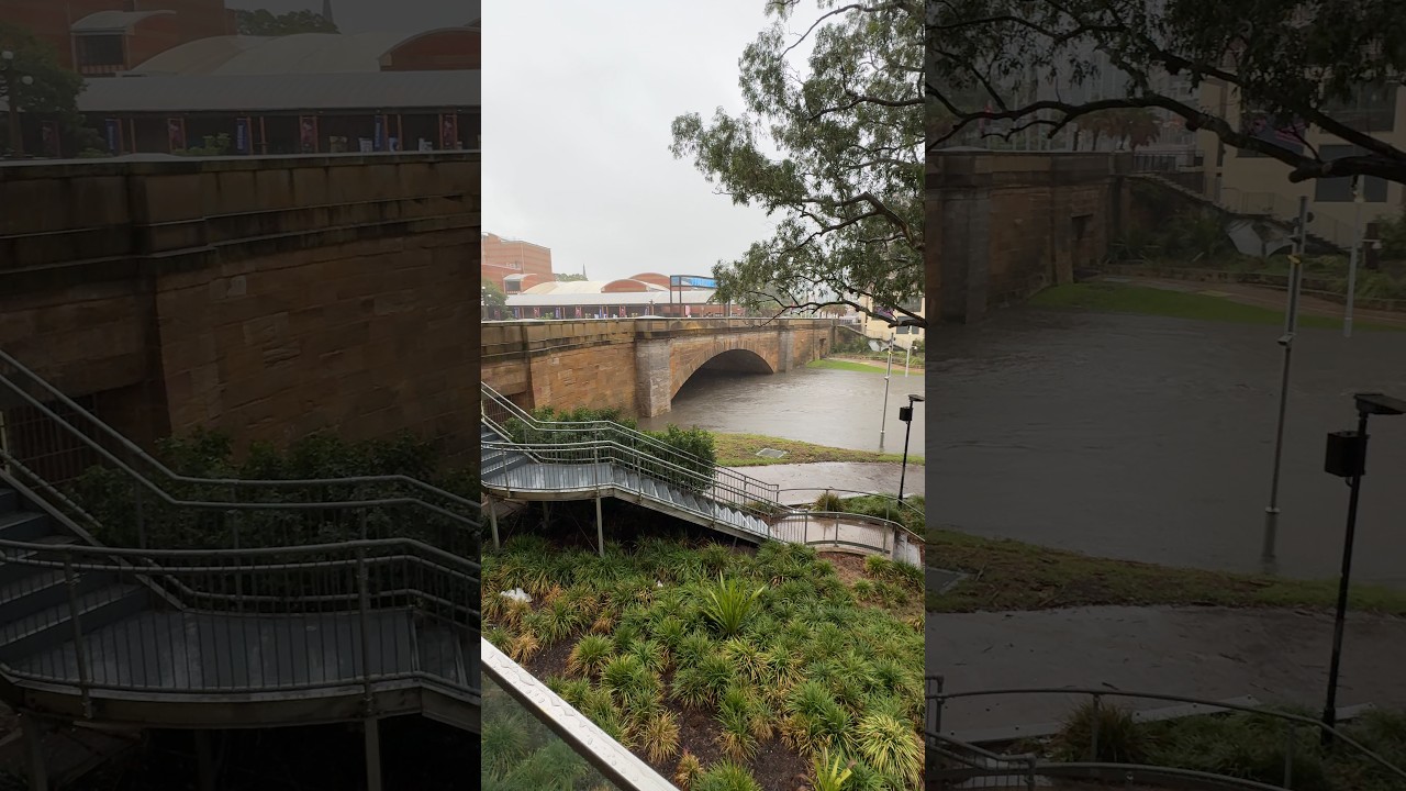 Chuva torrencial e inundação em Sydney!  #chuvapesada #inundação #sydney #australia