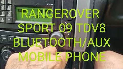 RANGE ROVER - SPORT 2009 TDV8 Blue Tooth Mobile Phone and Aux Connector