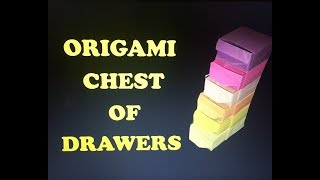 Origami Chest of Drawers Part 1 I ARTist Diana