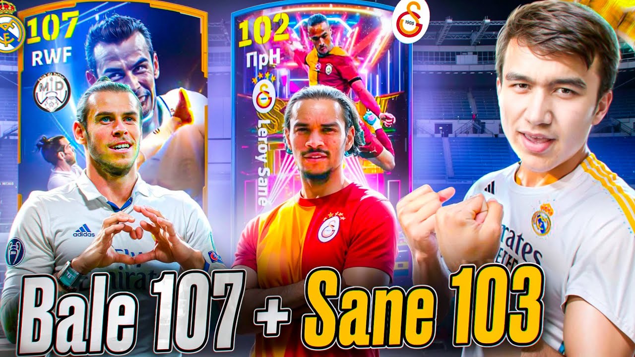 GARETH BALE 107 & SANE BLITZ CURLER PACK OPENING + GAMEPLAY UZBEK TILIDA 🇺🇿🔥