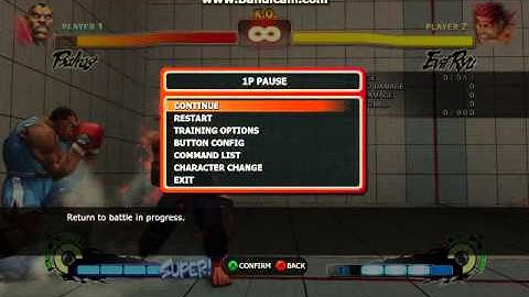 Evil Ryu. vs Balrog, corner setups