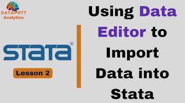 2. How to Use Data Editor to Import Data into Stata || Introduction into #Stata