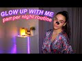 post-lockdown GLOW UP! come glow up with me (pamper night routine & skincare routine)new year glo up