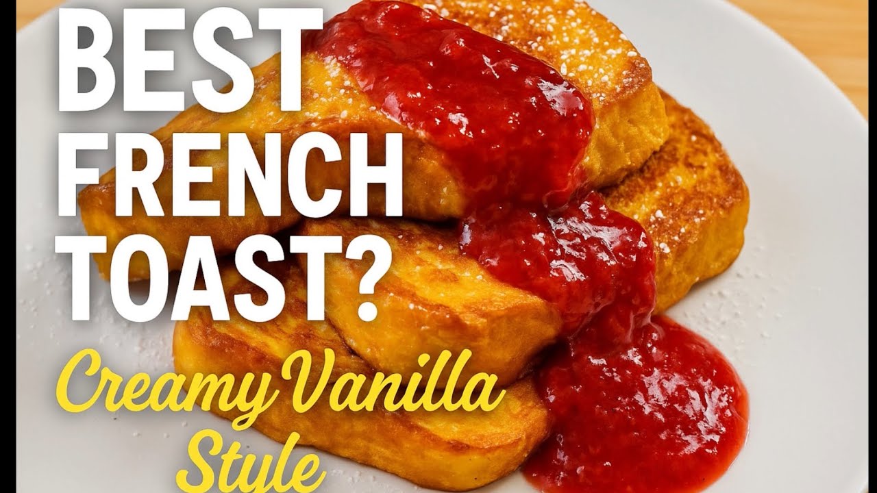 This Is The Creamiest Vanilla French Toast Ever!🍞✨😍