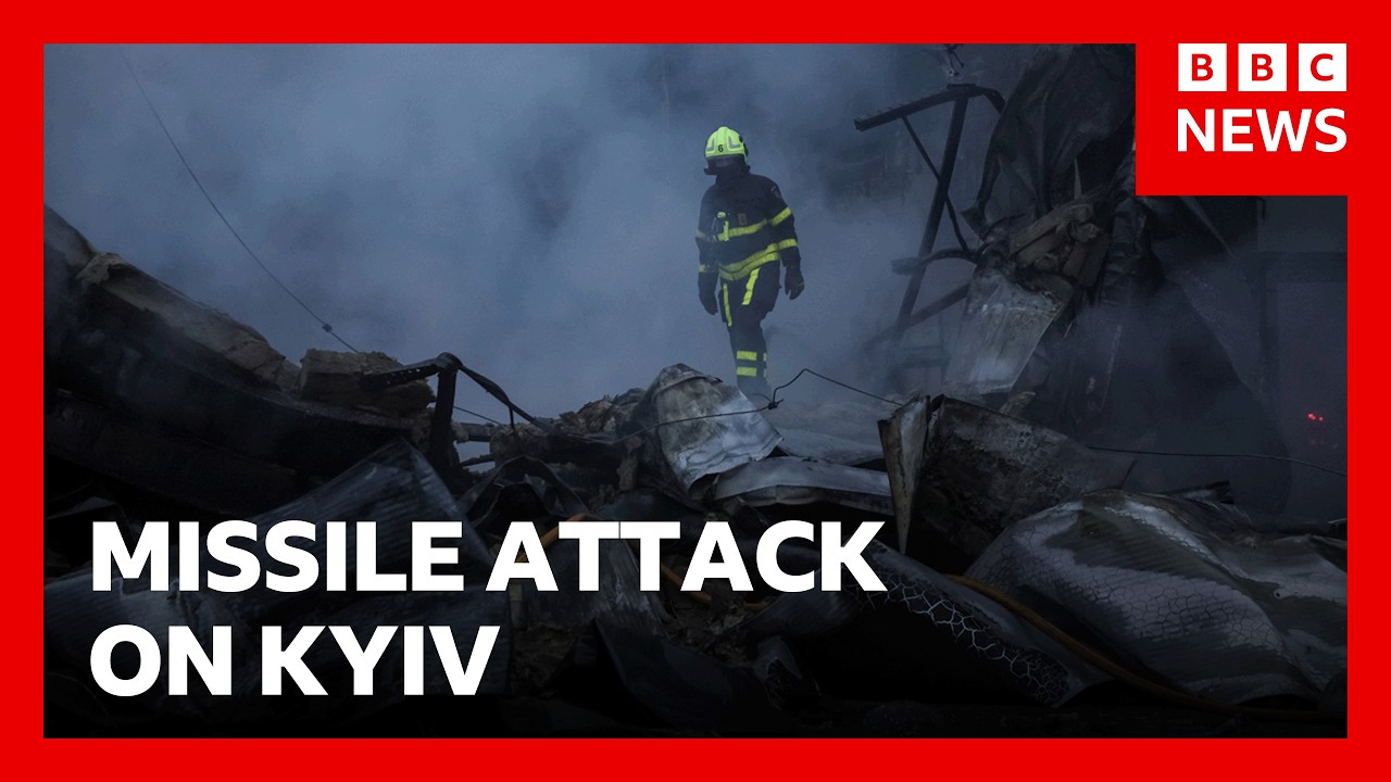Missiles hit Kyiv after Russia agrees to US call to resume Ukraine peace talks | BBC News