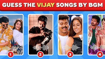 Guess the Vijay Song by BGM | Thalapathy Vijay Songs Quiz Challenge | Guess the Song by BGM | Quiz