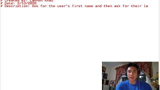 PROJECT #2 of 150: Hello First Last Name