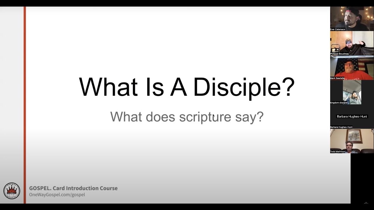 Mar 6 - KBBS Online Lesson 1 - What Is A Disciple?  // OneWayGospel