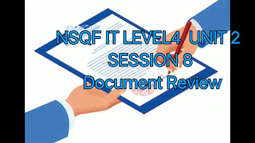 NSQF IT LEVEL 4 UNIT 2 SESSION 8 Part 1