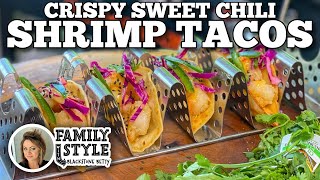 Crispy Sweet Chili Shrimp Tacos | Blackstone Griddles