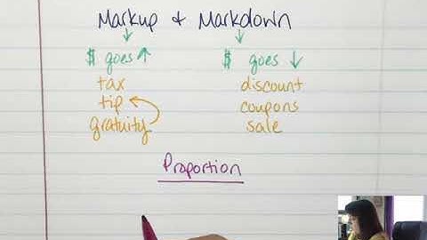 Markups & Markdowns
