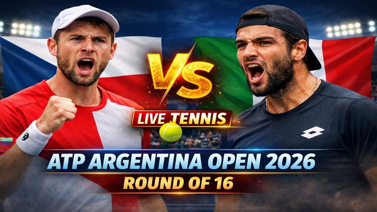 Vit Kopriva vs Matteo Berrettini 🎾LIVE TENNIS ATP Argentina Open 2026 | Round Of 16
