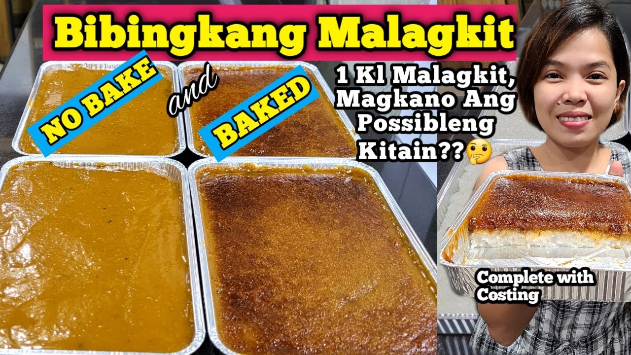 Bibingkang Malagkit Baked and No Bake, Anong PinagKaiba? Complete with Costing