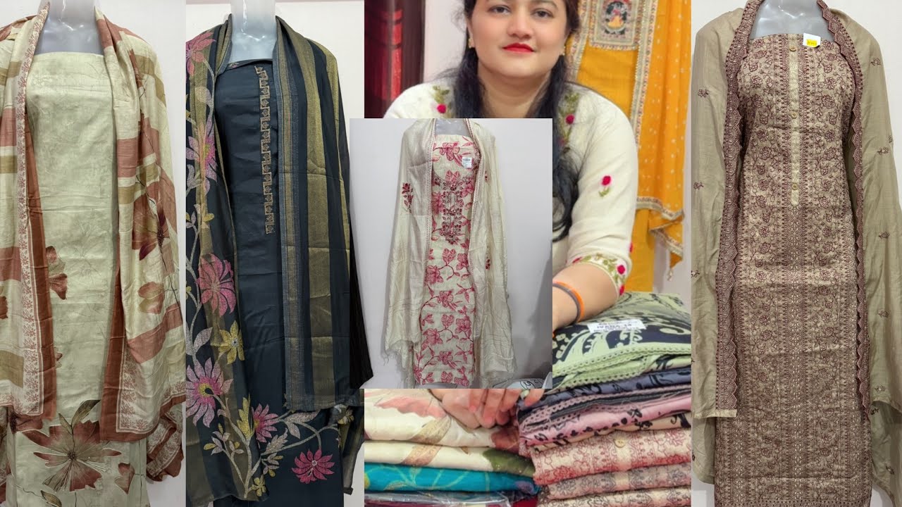 Muslin dupatta special suits in all brand (Budha khera)Safidon