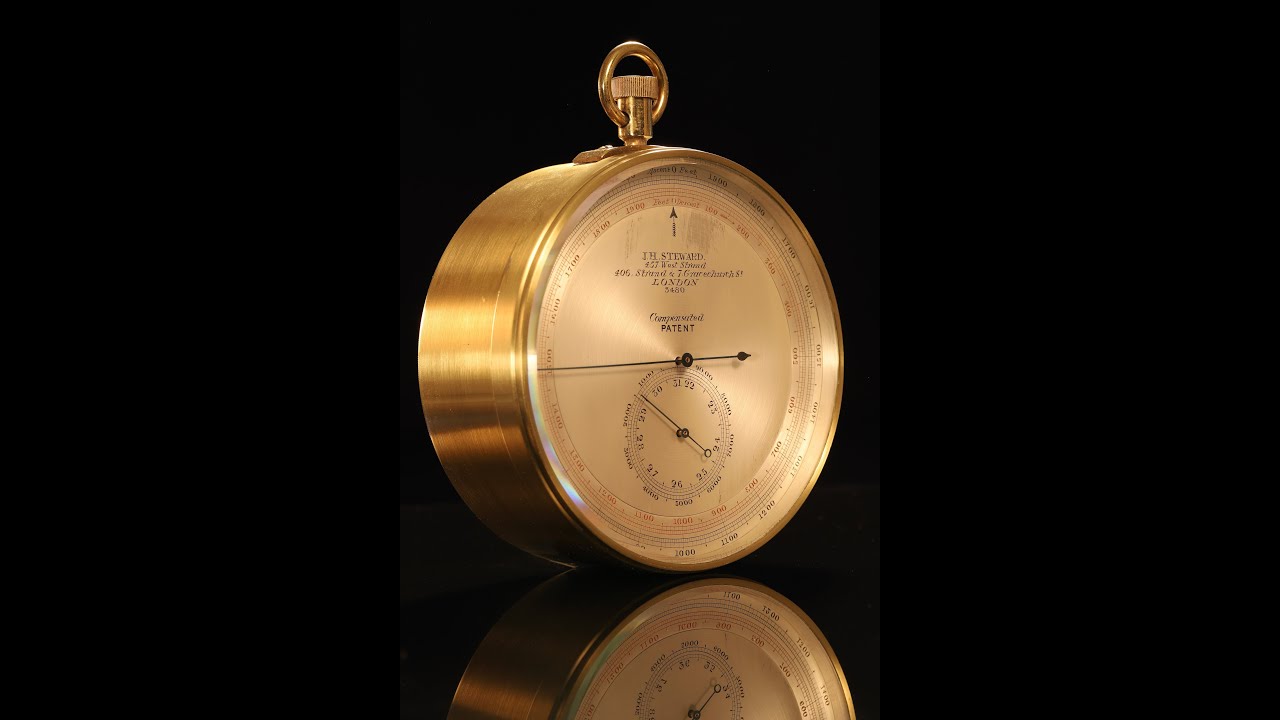 Steward Daniels' Patent Surveying Aneroid Barometer Increasing