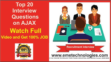 Top 20 AJAX Interview Questions and Answers