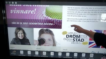 Multitouch software Snowflake at Skellefteå Airport