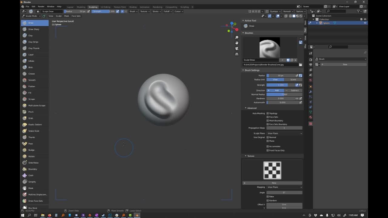 Sculpto addon for Blender masking bug YouTube