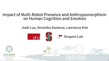 [CHI 2024] Impact of Multi-Robot Presence and Anthropomorphism on Human Cognition and Emotion