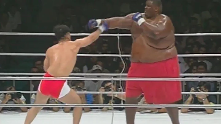 PRIDE 3: Yarbrough (600+lbs) vs Takase (169lbs)