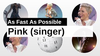 Pink (singer) As Fast As Possible