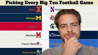 Re-Picking EVERY 2024 Big Ten football game!