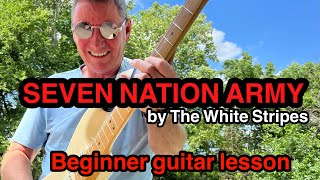 SEVEN NATION ARMY easy to learn electric guitar lesson for beginners - FUN SONG!