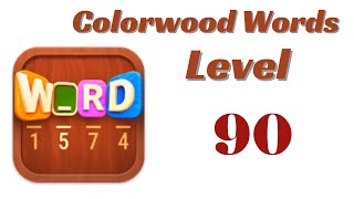 Colorwood Words Level 90 Answers | Colorwood Words - Cryptogram