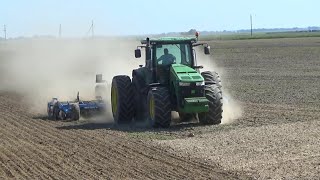 John Deere 8310R Работает С Дискатором Farmet Softer 8