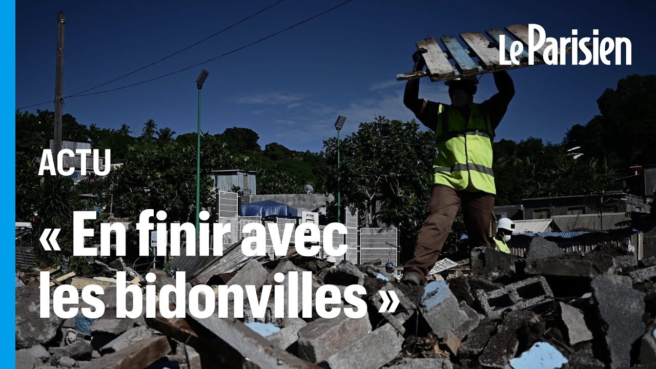 Opération « Wuambushu » : les pelleteuses en action pour démolir un vaste bidonville à Mayotte