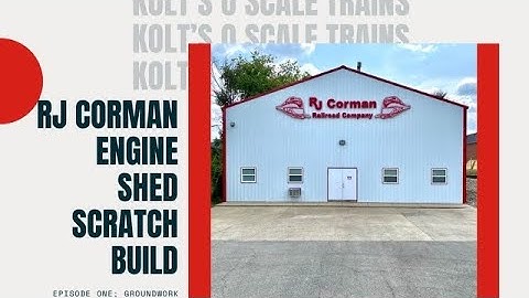 Scratch Building An O Scale RJ Corman Engine Shed: Episode 1- “Groundwork”