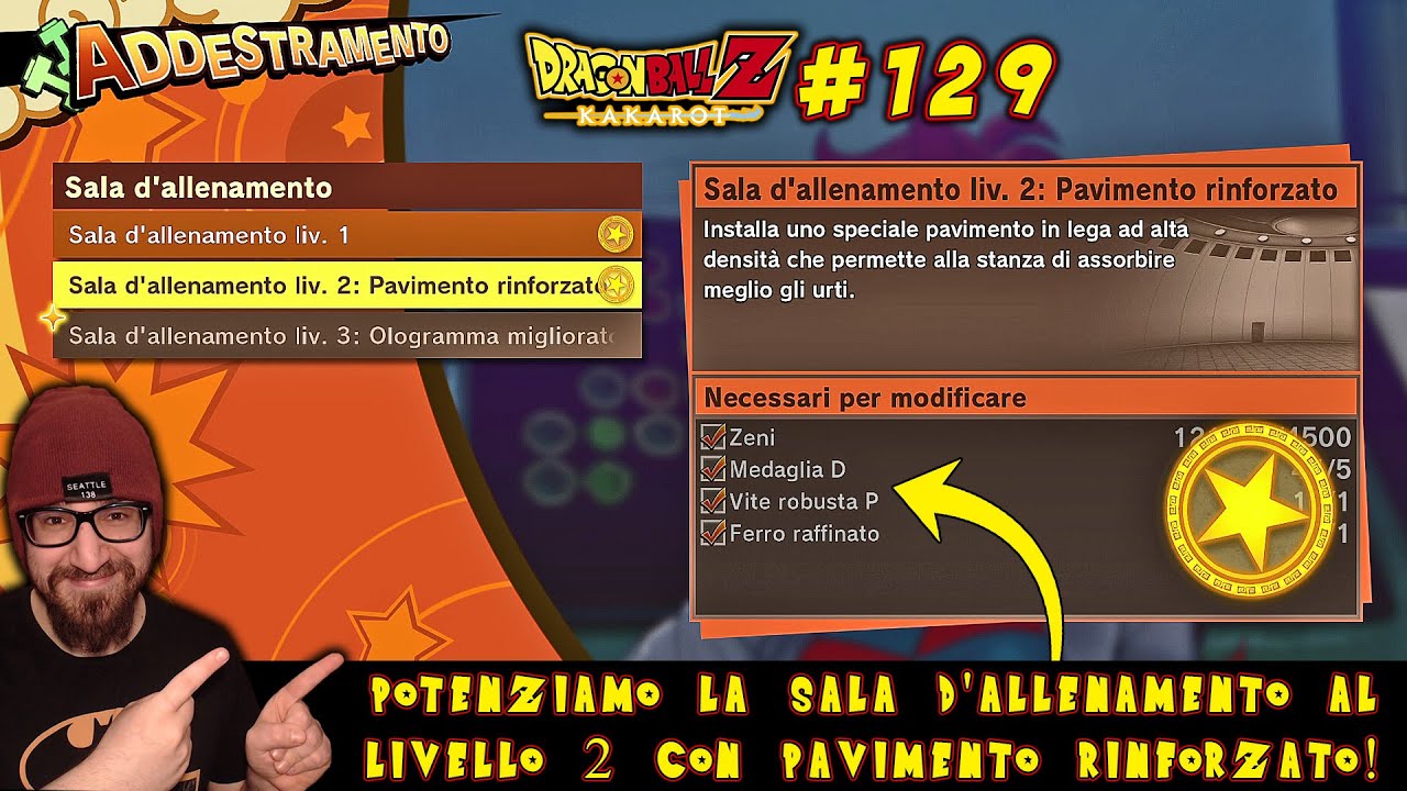 EVVAI! LA SALA D'ALLENAMENTO POTENZIATA AL LIVELLO 2 CON IL PAVIMENTO