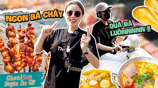 Cheat Day - Duyên ăn gì? l #2: Chạy xe máy lòng vòng STREET FOOD ở khu trung tâm Sài Gòn có gì?