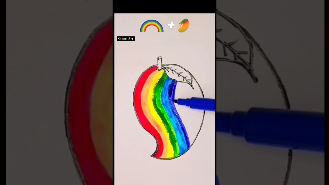 🌈 + 🥭satisfying creative painting