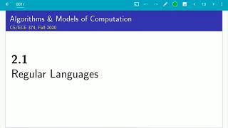 Celebrity UIUC CS 374 FA 20 2.1 Regular Languages Net Worth