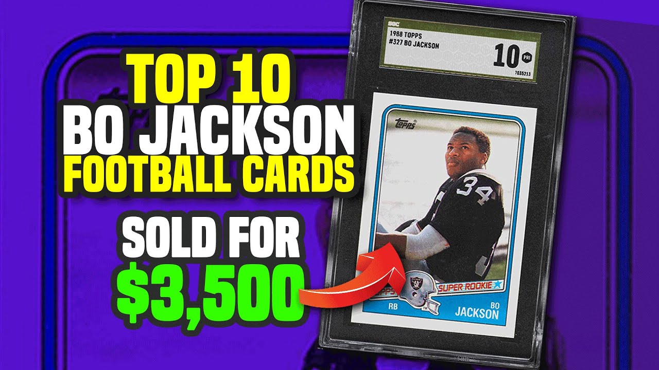 ТОП-10 футбольных карточек Бо Джексона, недавно проданных — они стоят своих денег 