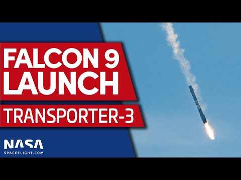 SpaceX Falcon 9 Launch and Landing | Transporter-3 Mission