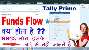 What is Funds Flow?? | What is Funds Flow in Tally Prime? | #tallyprime