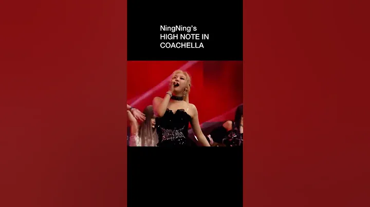 Aespa’s NINGNING HIGH NOTE AT COACHELLA! #coachella #aespa