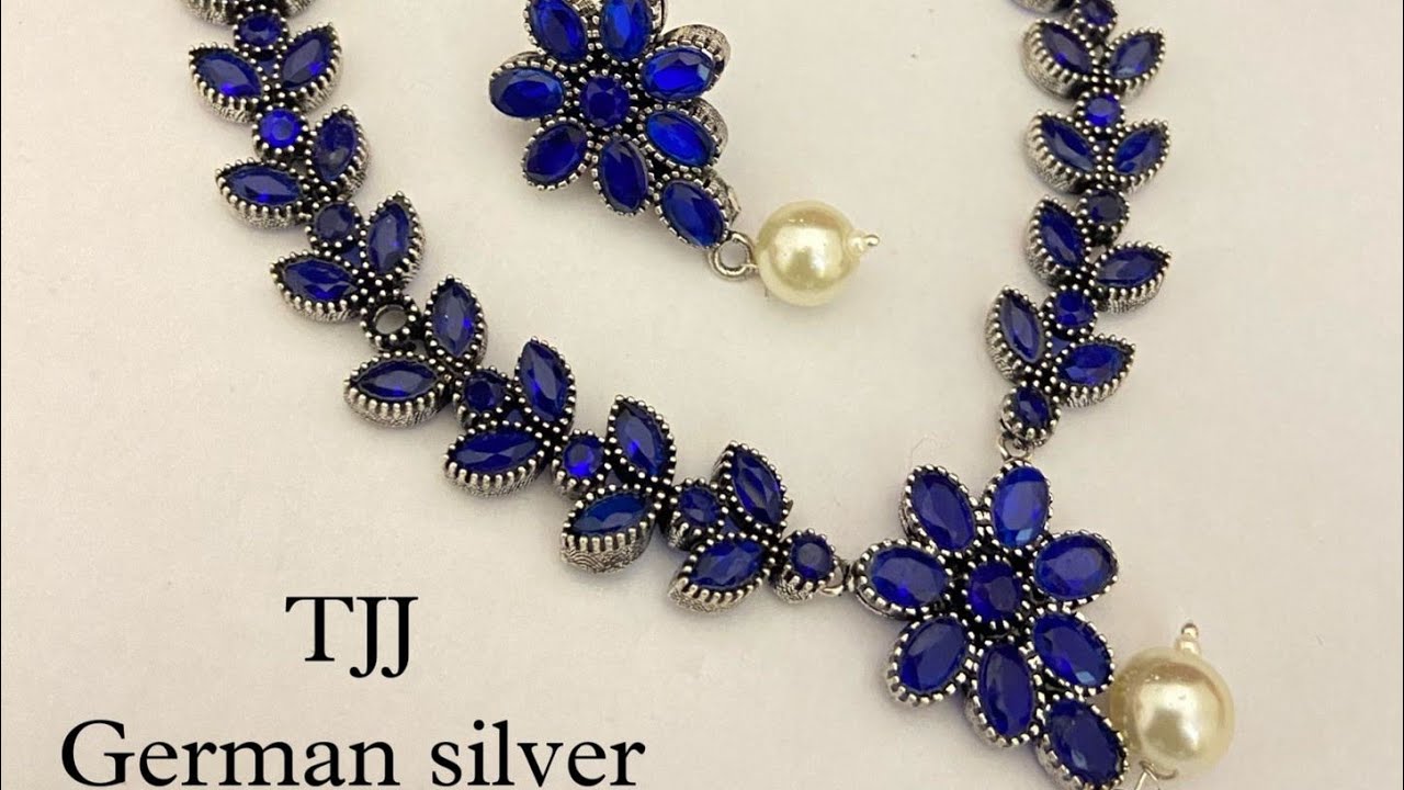 German silver necklace set