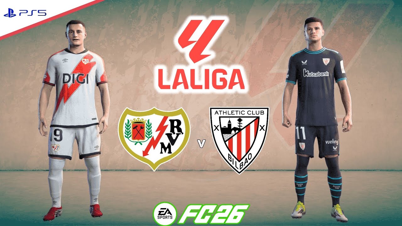 Rayo Vallecano v Athletic Bilbao | La Liga 25/26 - Round 26 | Full Match Simulation | FC 26 PS5™[4K]